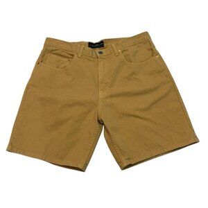 AE Supply Co Mens Khaki Shorts Size 36 Cotton Casual Denim Workwear 5 Pocket